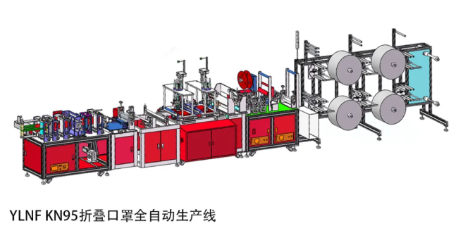 揚(yáng)力集團(tuán)KN95折疊口罩全自動(dòng)、半自動(dòng)生產(chǎn)線高性能交付！